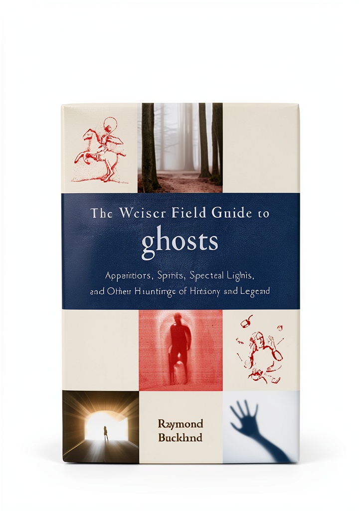 Weiser Field Guide to Ghosts open on a tablet during a paranormal investigation setup