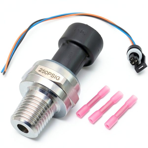 OSKYUO 250 PSI Pressure Sensor Transducer Stainless Steel-0