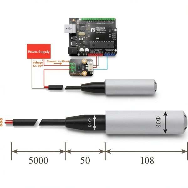 DFROBOT Liquid Level Transmitter Stainless Steel Submersible-5