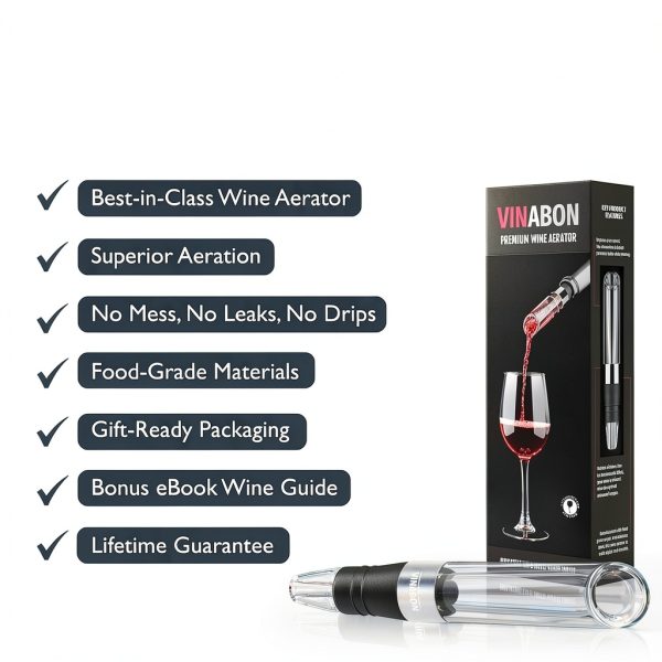 Wine Aerator VINABON 2026 Pourer with Crystal Acrylic Design-1
