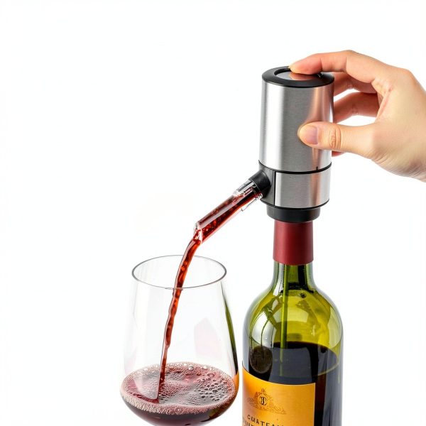 Wine Aerator Rocyis Pourer with Adjustable Tube, Base – Black 750ml-1