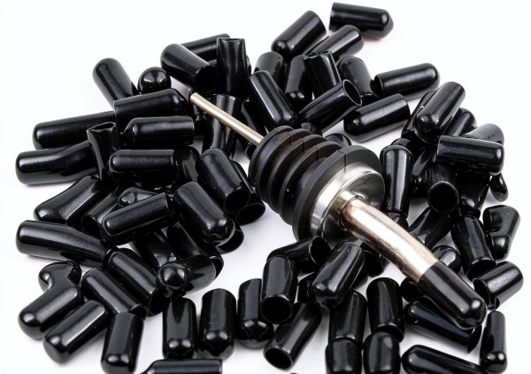 Pourer Dust Covers 100pcs Black Rubber Caps by LEGERM-4
