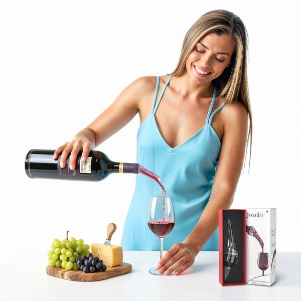 Wine Aerator Jwalin Pourer - Drip-Free Aeration for Red & White-1