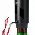 Electric Wine Aerator Exptolii Rechargeable Black 7oz Wine Pourer-0