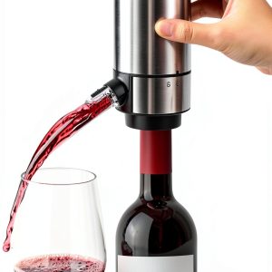 Wine Aerator Rocyis Pourer with Adjustable Tube, Base – Black 750ml-0