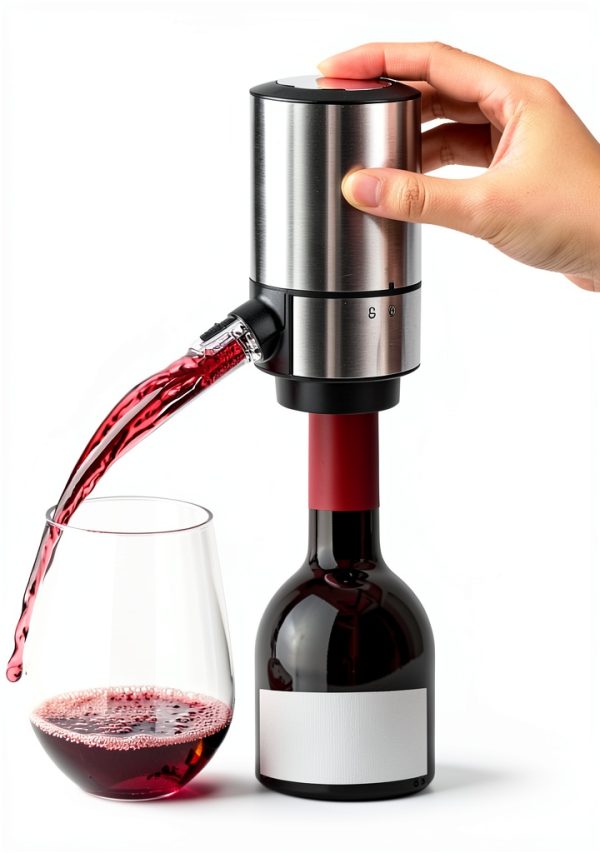 Wine Aerator Rocyis Pourer with Adjustable Tube, Base – Black 750ml-0