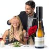 Electric Wine Aerator Exptolii Rechargeable Black 7oz Wine Pourer-4